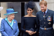 Rainha Elizabeth II, Meghan Markle e príncipe Harry
