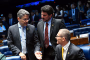 Alessandro Vieira, Marcos do Val e Fabiano Contarato