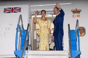 O casal aterrissou no Caribe em março 