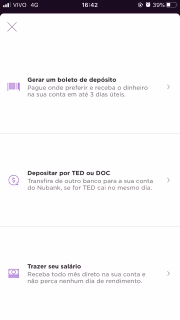 Em seguida, acesse a opção "Gerar um boleto de depósito"