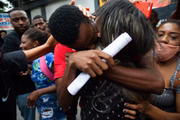 O emocionante reencontro com a irmã, Érica