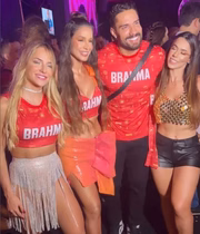 Eles curtiram a festa com outros ex-BBBs 