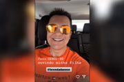 Cantor publicou foto no carro antes de acidente