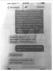 A TMZ conseguiu alegadas capturas de tela da conversa entre Sonni e Jeremy