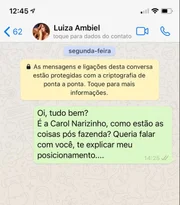 O print enviado por Carol