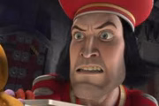 O personagem Lord Farquaad, de Shrek, é conhecido pelo formato do rosto 