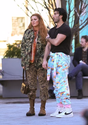 Blake LIvely e Justin Baldoni nos bastidores de É Assim Que Acaba