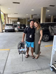 O casal já tinha uma filha, que foi gerada por barriga de aluguel