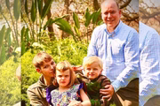 Charlene e Albert com os dois filhos na África do Sul 