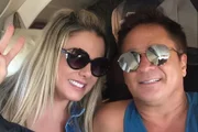 Leonardo e a esposa Poliana Rocha