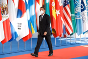 Jair Bolsonaro chegando ao G20
