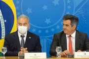 Coletiva de imprensa sobre passaporte de vacina com os ministros Ciro Nogueira e Marcelo Queiroga, e Bruno Bianco, advogado-geral da União