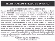 Abertura de Dispensa de Licitação para servidores da saúde