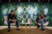 Bruno Mendes e Chico Salgado durante o talk