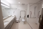 São 142 quartos de 40 m², que seguem o mesmo padrão do Sírio-Libanês de São Paulo