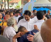 Ricardo Nunes no Mercadão Municipal de Guaianases, na zona leste da capital
