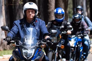 Jair Bolsonaro em passeio de moto