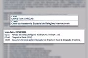 Diplomata cita apenas reunião em embaixada no dia 22 de outubro de 2021