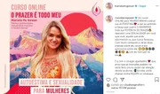O curso de sexualidade feminina ministrado por Marcela tem feito sucesso na internet