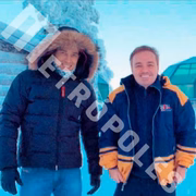Thiago Salvático (suposto companheiro) e Gugu Liberato