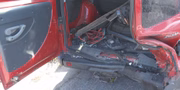 Carro do motorista que foi atropelado