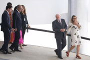 Lula, Janja, Alckmin e esposa no Palácio do Planalto