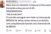 Internautas zoaram o sexo entre casal dentro de camarote