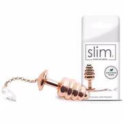 Plug Anal Slim de metal com pingente - Butique Bella - R$25,79