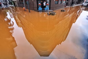Chuvas no centro de Porto Alegre