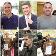 Antes e depois dos três reféns israelenses libertados neste sábado (8/2)