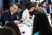 Brasília, 14/06/2019. Presidente Jair Bolsonaro recebe jornalistas para Café da manhã no Palácio do Planalto. Entre os temas abordados, estavam a demissão do presidente dos Correios, a relação com Santos Cruz e o ex-presidente Lula