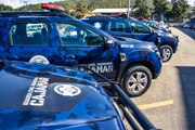 Viaturas da GCM de Cajamar, na região metropolitana de SP