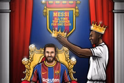 Messi e Pelé são os jogadores que mais fizeram gols por um só clube