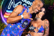 Léo Moura e a esposa, Camila Moura