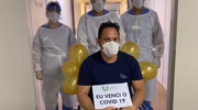 Robson Roque da Silva, 39 anos, também deixou o Hospital de Campanha do Estádio Mané Garrincha