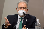 Ministro da Saúde, Marcelo Queiroga, em depoimento à CPI da Covid-19