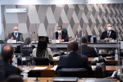 Deputado federal Osmar Terra na CPI da Covid