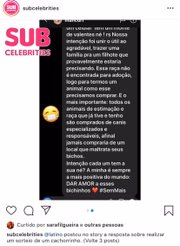 Já outros seguidores afirmaram que o cantor decidiu fazer o “sorteio” para ganhar mais seguidores e alcançar o marco de um milhão de seguidores na rede social
