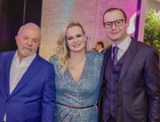 Lula com os advogados Cristiano Zanin e Valeska Teixeira