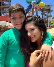 Mileide Mihaile e o filho