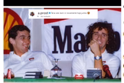 O piloto francÊs postou uma homenagem aos 30 anos da morte de Senna