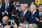 Donald Trump em cerimônia de posse 