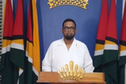 O presidente da Guiana, Irfaan Ali