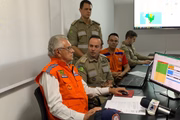 Governador Ronaldo Caiado em visita ao comitê