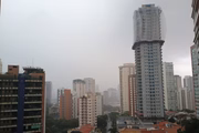 Nuvens de fortes chuvas em SP