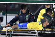 Ele se machucou em uma partida entre Brasil e Uruguai
