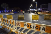 O bloqueio foi montado na altura da Rodoviária do Plano Piloto