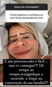 Poliana Rocha respondeu perguntas sobre o passado de Leonardo no Instagram