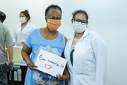 Até esta segunda-feira (15/2), 12.829 idosos foram vacinados em Goiânia. Uma delas foi Erotides Ferreira de Morais Porfírio, de 88 anos