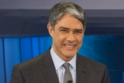 William Bonner comanda o Jornal Nacional, na TV Globo